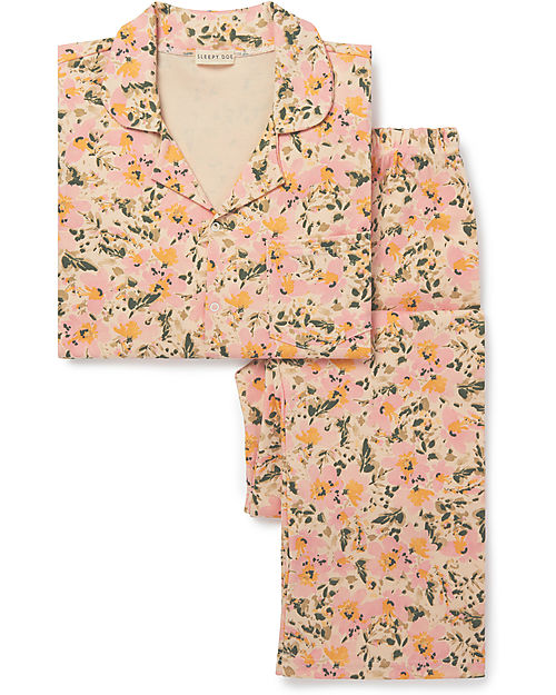 Sleepy Doe Set Pigiama Donna - Floreale - 100% Cotone bio Pigiami