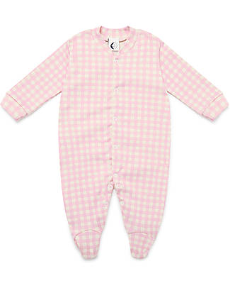Sleepy Doe Tutina con Piedini - Quadri - 100% Cotone bio Tutine Lunghe