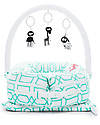 SleepyHead Riduttore Sleepyhead Deluxe+, da 0 a 8 mesi, Mint Trellis -100% cotone Oeko-Tex sfoderabile Materassi