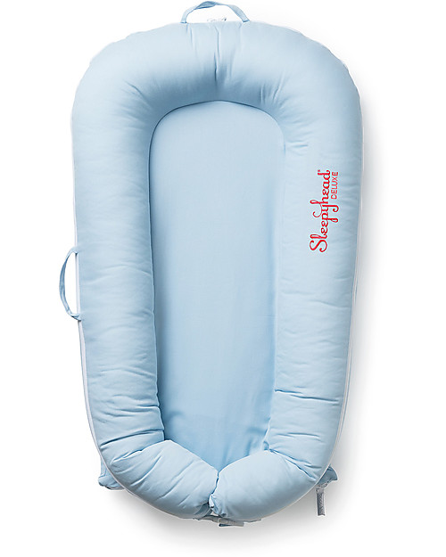 SleepyHead Rivestimento per Riduttore Sleepyhead Deluxe+ da 0 a 8 mesi, Celestial Blue - 100% cotone certificato Oeko-Tex Riduttori Lettino
