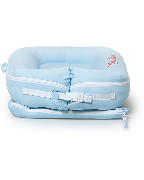 SleepyHead Rivestimento per Riduttore Sleepyhead Deluxe+ da 0 a 8 mesi, Celestial Blue - 100% cotone certificato Oeko-Tex Riduttori Lettino