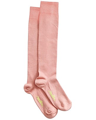 Smalls Calzini al Ginocchio in Lana Merino, Rosa Calzini