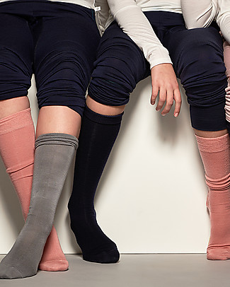 Smalls Calzini al Ginocchio in Lana Merino, Rosa Calzini