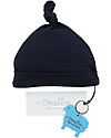 Smalls Cappellino Bebè in 100% Lana Merino, Blu Cappelli Invernali