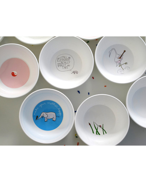 Smiling Planet Set Regalo Piatto & Ciotola Madre Terra -Plastica Super Sicura ed Ecologica! Set Pappa