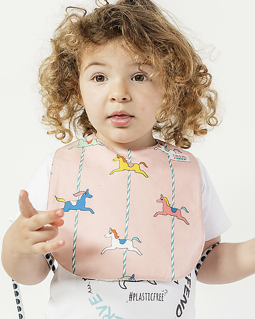 SmomLab Bavaglino Ginevra - Cavalli - Cotone Bio Bavagli a Bandana