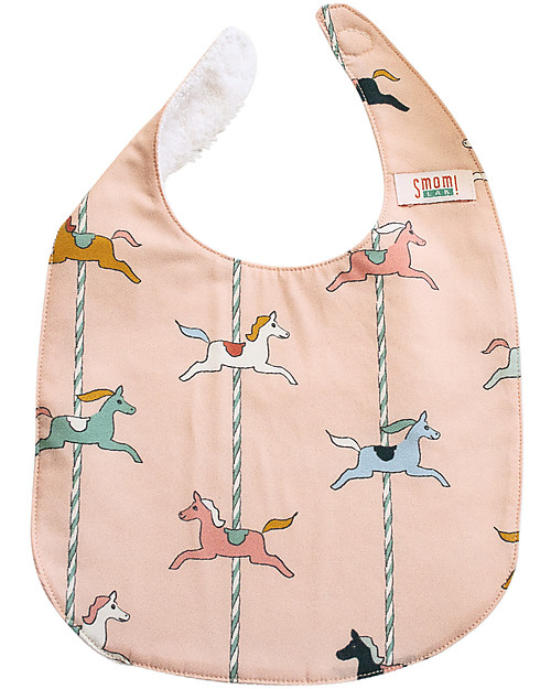 SmomLab Bavaglino Ginevra - Cavalli - Cotone Bio Bavagli a Bandana