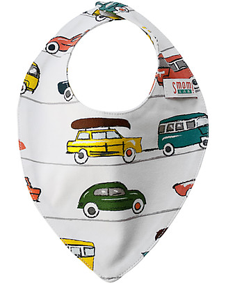 SmomLab Bavaglio Bandana Sofia - Auto - Cotone Bio Bavagli a Bandana