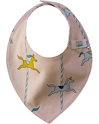 SmomLab Bavaglio Bandana Sofia - Cavalli - Cotone Bio Bavagli a Bandana