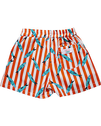 SmomLab Costume a Pantaloncino Sebastiano - Sardine - 100% Cotone bio Costumi a Pantaloncino