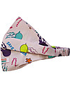 SmomLab Fascia Bandana Mare Rebecca - Meduse - 100% Cotone bio Accessori per Capelli