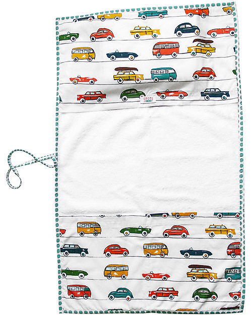 SmomLab Fasciatoio Pieghevole Gin - Cuscino ed Asciugamano inclusi - Auto Fasciatoi da Viaggio