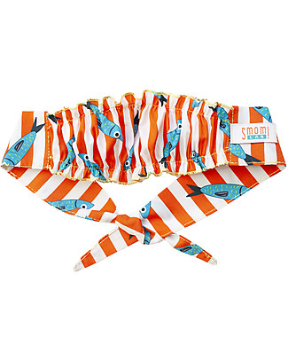 SmomLab Top Costume Bimba Sardine - 100% Cotone bio Costumi Due Pezzi