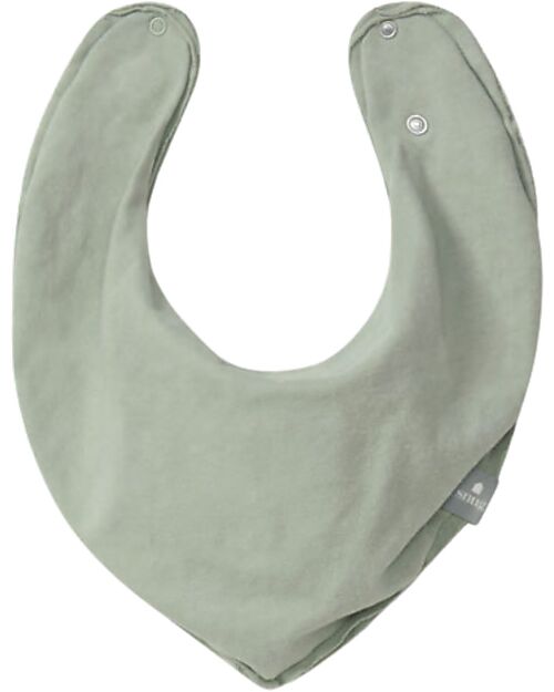Snug Bavaglino a Bandana - Verde Salvia - 100% Cotone Organico Bavagli a Bandana