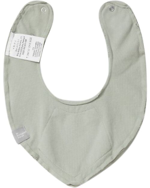Snug Bavaglino a Bandana - Verde Salvia - 100% Cotone Organico Bavagli a Bandana