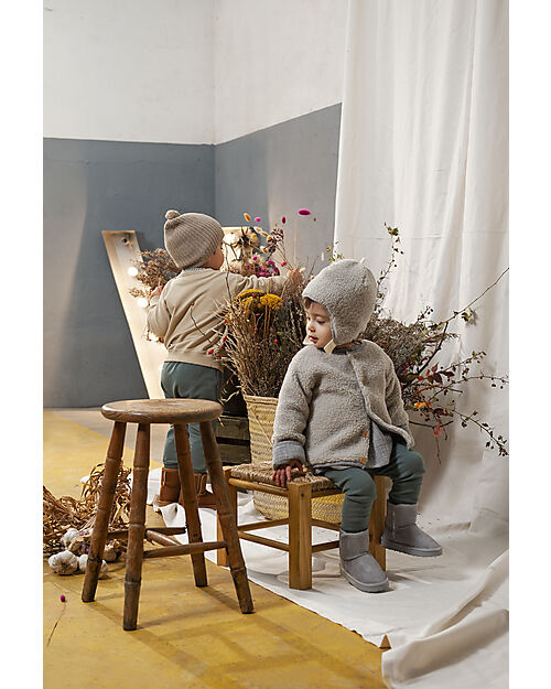 Snug Cappello in Pelliccia di Cotone Bio - Grigio Cappelli Invernali