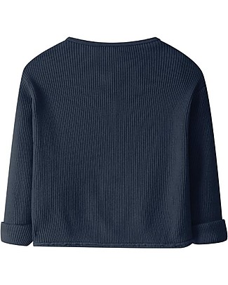 Snug Cardigan Leggero - Righe Navy - Cotone Elasticizzato Cardigan