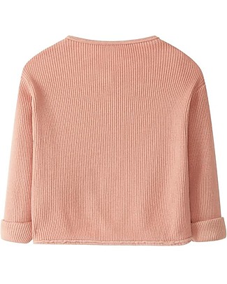 Snug Cardigan Leggero - Righe Terracotta - Cotone Elasticizzato Cardigan