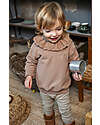 Snug Felpa con Colletto Ricamato  - Naturale -  Cotone Bio Felpe
