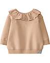 Snug Felpa con Colletto Ricamato  - Naturale -  Cotone Bio Felpe