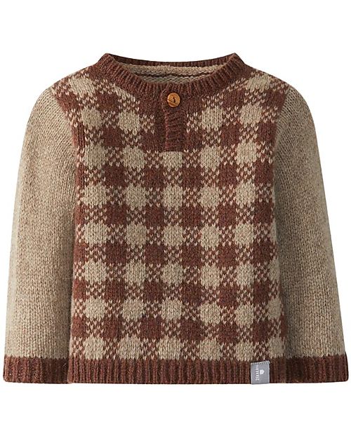 Snug Maglione Manica Lunga - Beige Ruggine - Lana Maglioni
