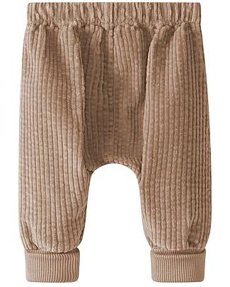 Snug Pantaloni con Tasca - Beige Scuro - 100% Velluto di Cotone Bio Jeans