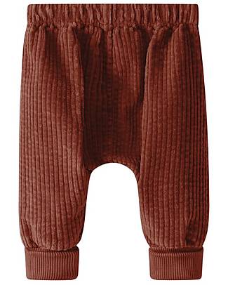 Snug Pantaloni con Tasca - Ruggine - 100% Velluto di Cotone Bio Pantaloni Lunghi