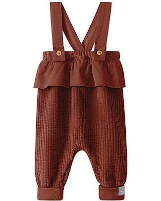 Snug Salopette con Balza - Ruggine - 100% Velluto di Cotone Bio Salopette