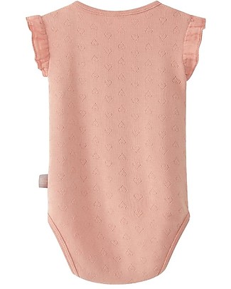 Snug Set da due Body Ricamati - Terracotta - 100% Cotone Body Manica Corta
