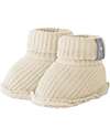 Snug Set Nascita Scarpine e Cappellino - Sabbia - Cotone Biologico Cappelli Neonato
