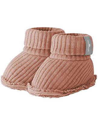 Snug Set Nascita Scarpine e Cappellino - Terracotta - Cotone Biologico Cappelli Neonato