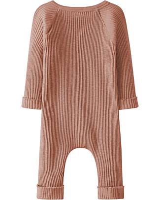 Snug Tuta Intera a Maniche Lunghe - Terracotta - Cotone Biologico Tutine Lunghe