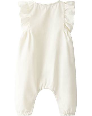 Snug Tutina a Maniche Corte Volant - Naturale - Cotone Biologico Tutine Lunghe