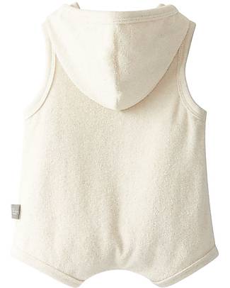 Snug Tutina Smanicata con Cappuccio - Naturale - Cotone e Lino Tutine Corte