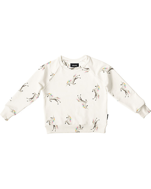 Snurk Felpa a Maniche Lunghe, Unicorno - Cotone Bio Felpe