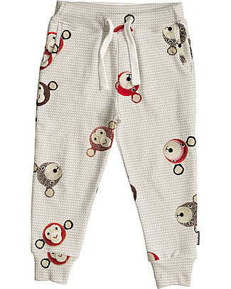 Snurk Pantaloni Crochet, Teddy e Chimp - Cotone Bio Pantaloni Lunghi