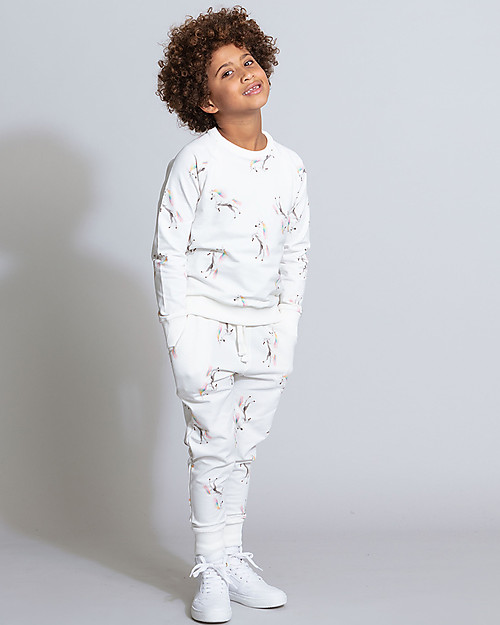 Snurk Pantaloni in Felpa, Unicorno - Cotone Bio Pantaloni Lunghi