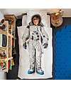 Snurk Set Copripiumino e Federa - Astronauta - Letto Singolo 155 x 220/240 cm - 100% Cotone Biologico Set Copripiumino