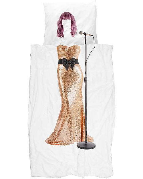 Snurk Set Copripiumino e Federa - Diva - Letto Singolo 140 x 220/220 cm - 100% Cotone Set Copripiumino