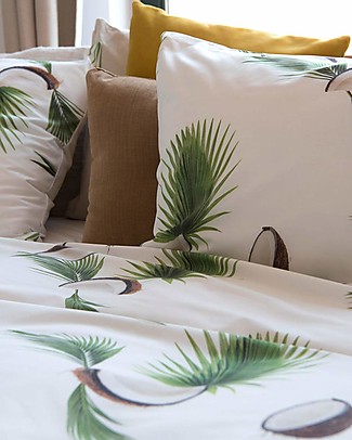 Snurk Set Copripiumino e Federa, Noce di Cocco - Letto Singolo 140 x 200/220 cm - 100% Cotone Copripiumino e Federe