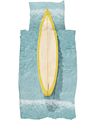 Snurk Set Copripiumino e Federa - Surfer - Letto Singolo - 140 x 200/220 cm - 100% Cotone Bracciali