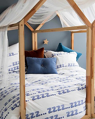 Snurk Set Copripiumino e Federa, Zzz - Letto Singolo 140 x 200/220 cm - 100% Cotone Copripiumino e Federe