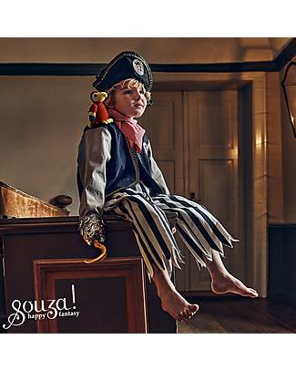 Souza! Cappello Duncan per Costume Pirata - Grigio - Ricco di Dettagli Travestimenti