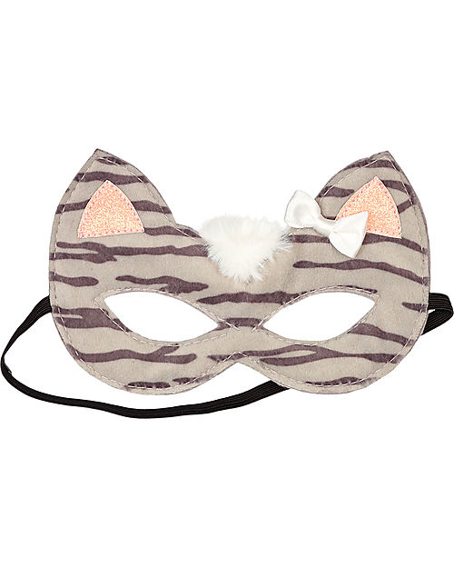 Souza! Maschera da Gatto Catia - Grigio Tigrato - con Elastico Travestimenti