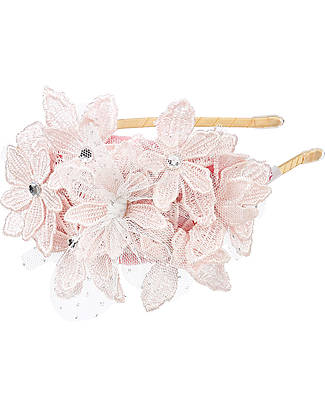 Souza! Tiara Lieve Flowers - Rosa - Applique di Fiori Travestimenti