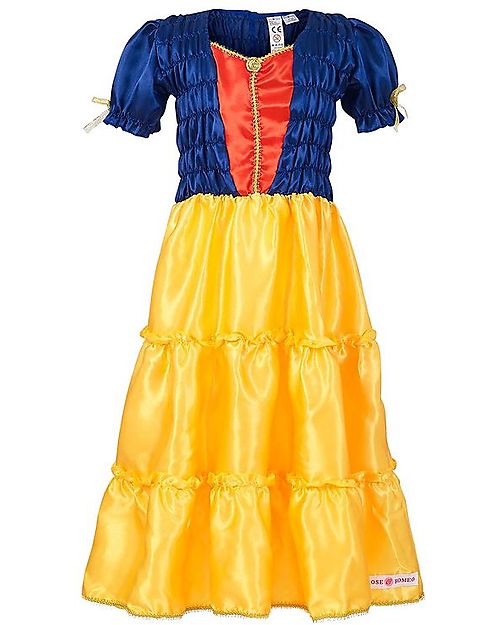 Souza! Vestito Selina - Blu Rosso Giallo - Trasformati in una Principessa delle Fiabe! Travestimenti