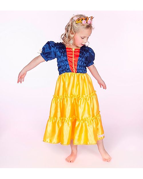 Souza! Vestito Selina - Blu Rosso Giallo - Trasformati in una Principessa delle Fiabe! Travestimenti