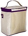 SoYoung Borsa Termica Piccola, Dente di Leone Viola - Lino grezzo, lavabile in lavatrice! Zaini Asilo