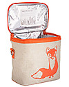 SoYoung Borsa Termica Piccola, Volpe Arancione - Lino grezzo, lavabile in lavatrice! Zaini Asilo