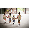 SoYoung Zainetto Asilo 3-6 anni, Dinosauro Blu - Lino grezzo, lavabile in lavatrice! Zaini Scuola